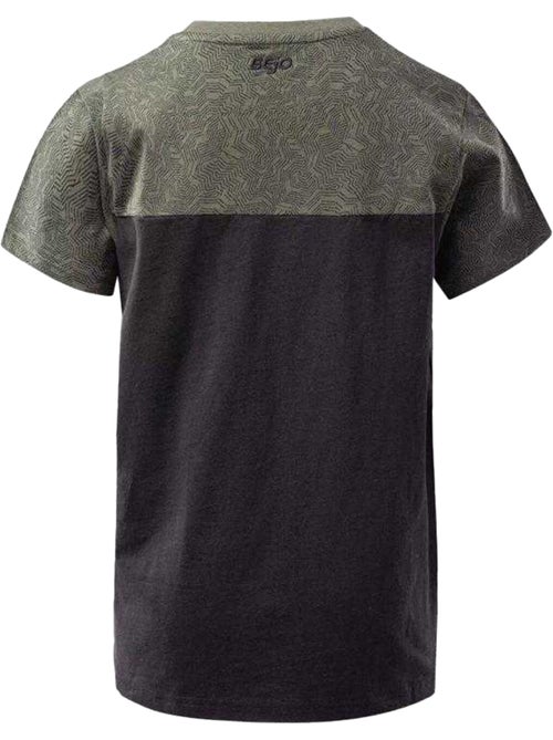 Bejo - T-shirt motif/style bicolore - Kiabi