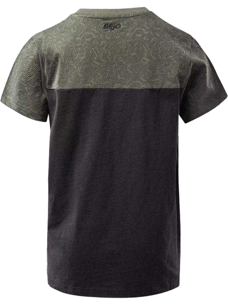 Bejo - T-shirt motif/style bicolore Noir Vert - Kiabi