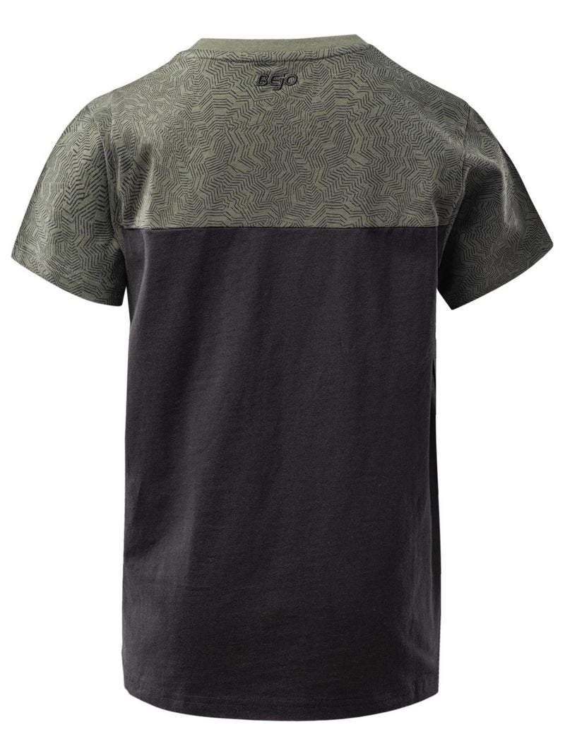Bejo - T-shirt motif/style Deux Tons Gris foncé - Kiabi