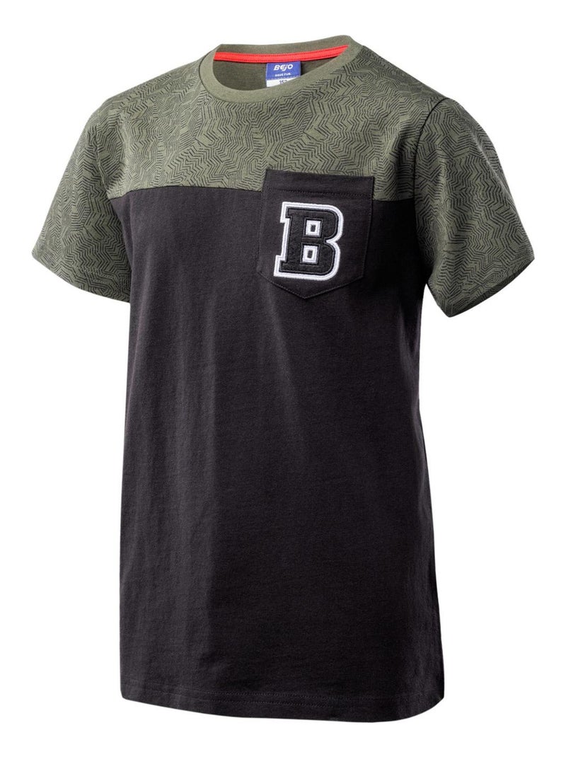 Bejo - T-shirt motif/style Deux Tons Gris foncé - Kiabi
