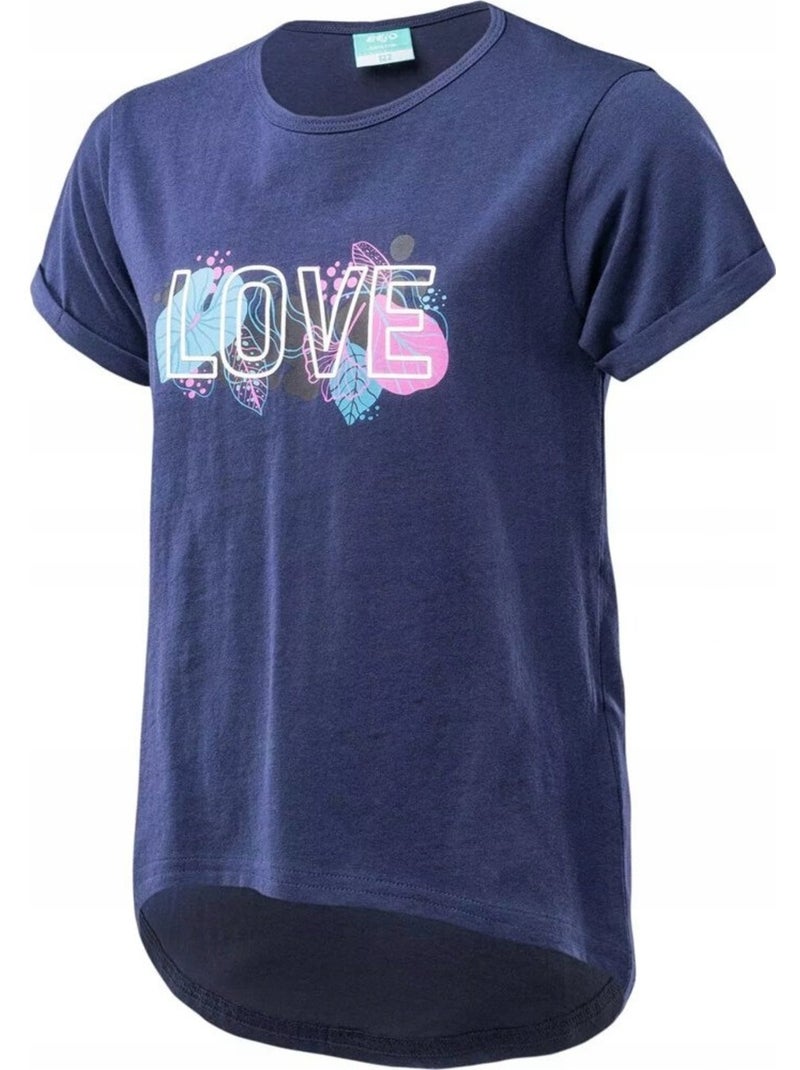 Bejo - T-shirt motif/style feuille TATIANA Bleu foncé - Kiabi