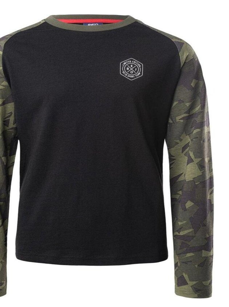 Bejo - T-shirt RICK Noir Kaki - Kiabi