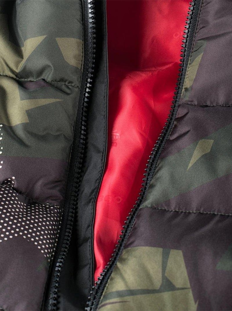 Bejo - Veste matelassée motif/style camouflage BALDEY Noir Kaki - Kiabi