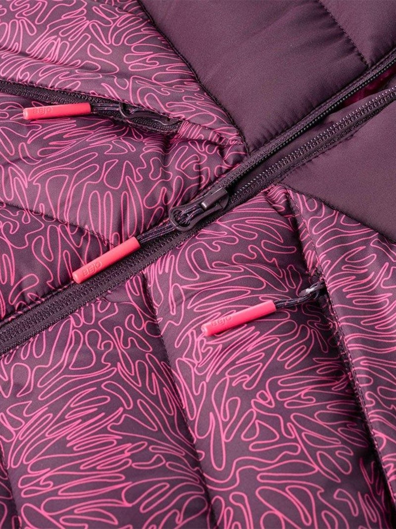 Bejo - Veste motif/style Feuille de palmier BALDEY Violet - Kiabi
