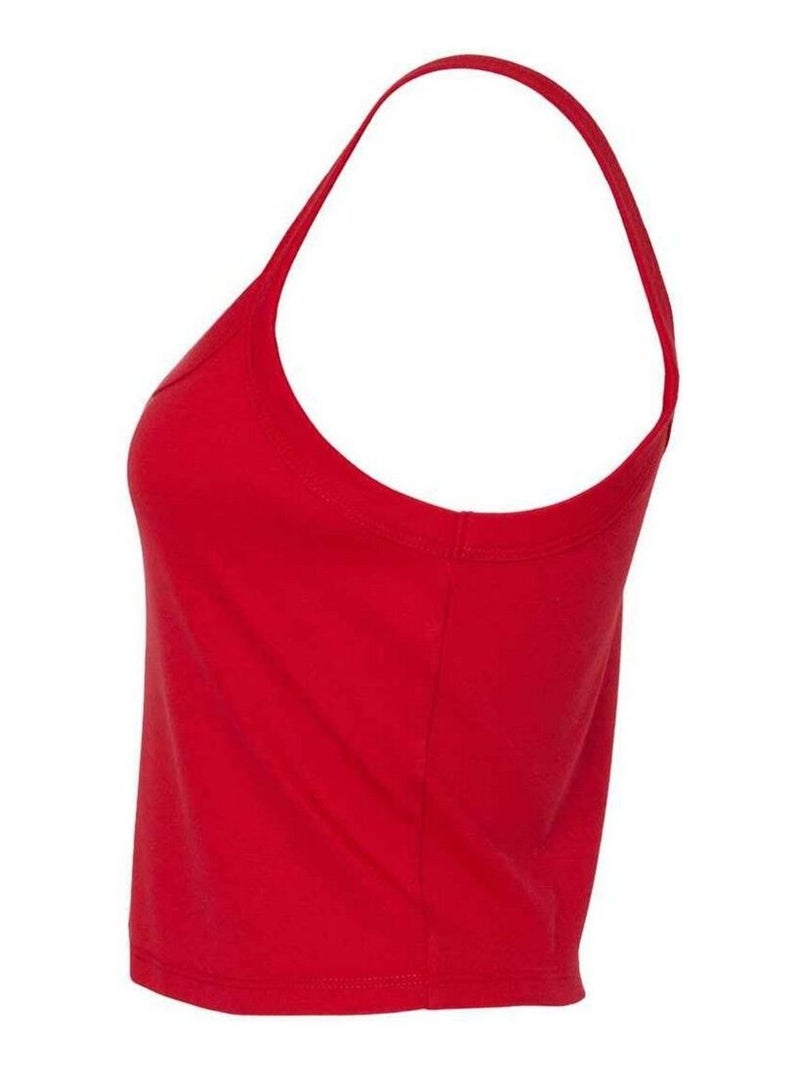 Bella + Canvas - Débardeur bretelles fines Rouge cerise - Kiabi