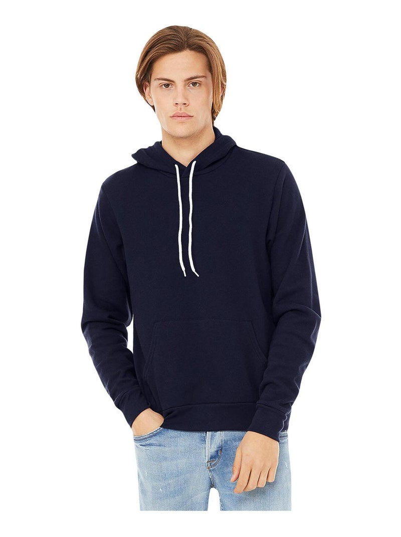Bella + Canvas - Sweatshirt polaire à capuche Bleu marine - Kiabi