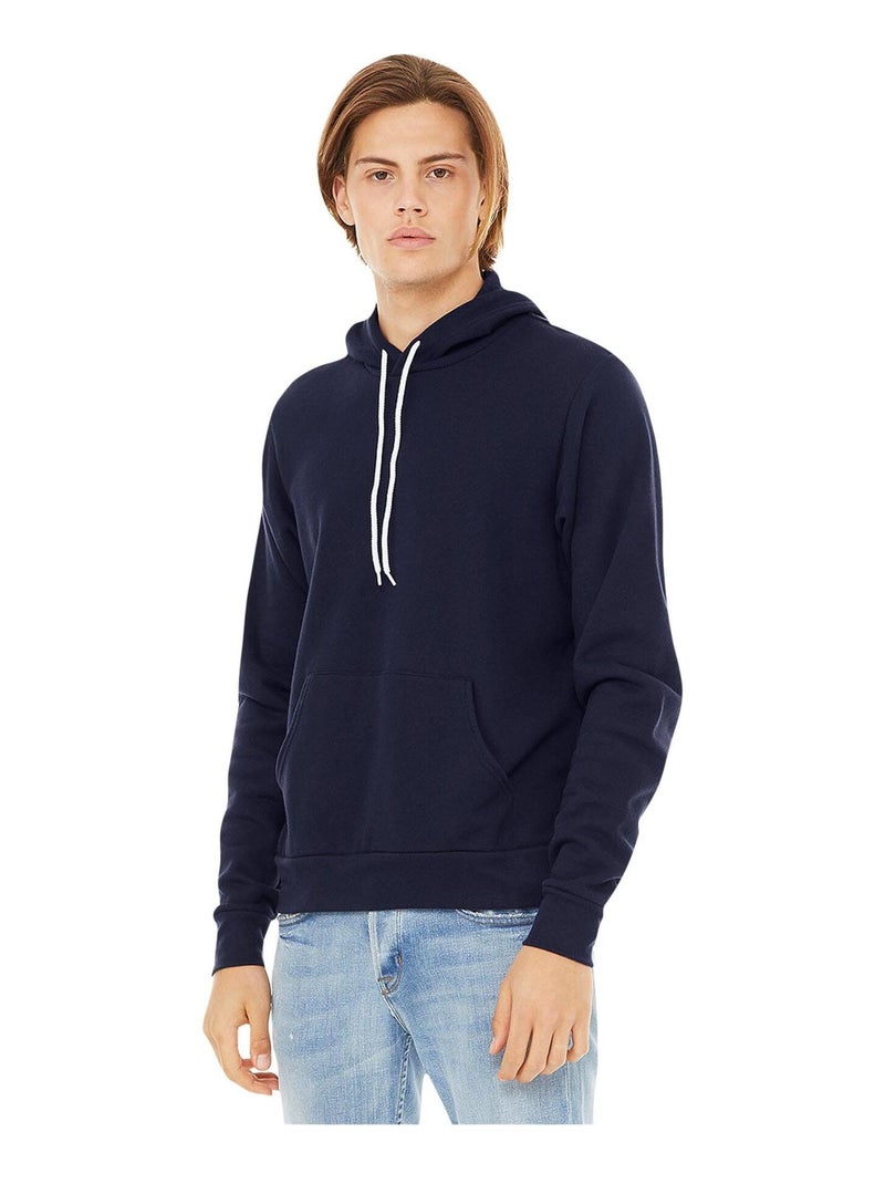Bella + Canvas - Sweatshirt polaire à capuche Bleu marine - Kiabi