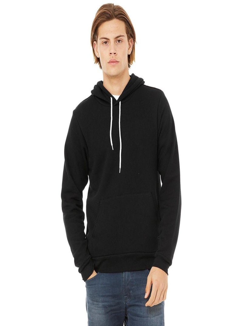Bella + Canvas - Sweatshirt polaire à capuche Noir - Kiabi