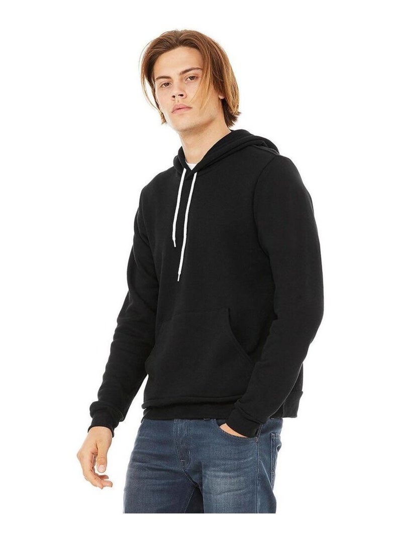 Bella + Canvas - Sweatshirt polaire à capuche Noir - Kiabi