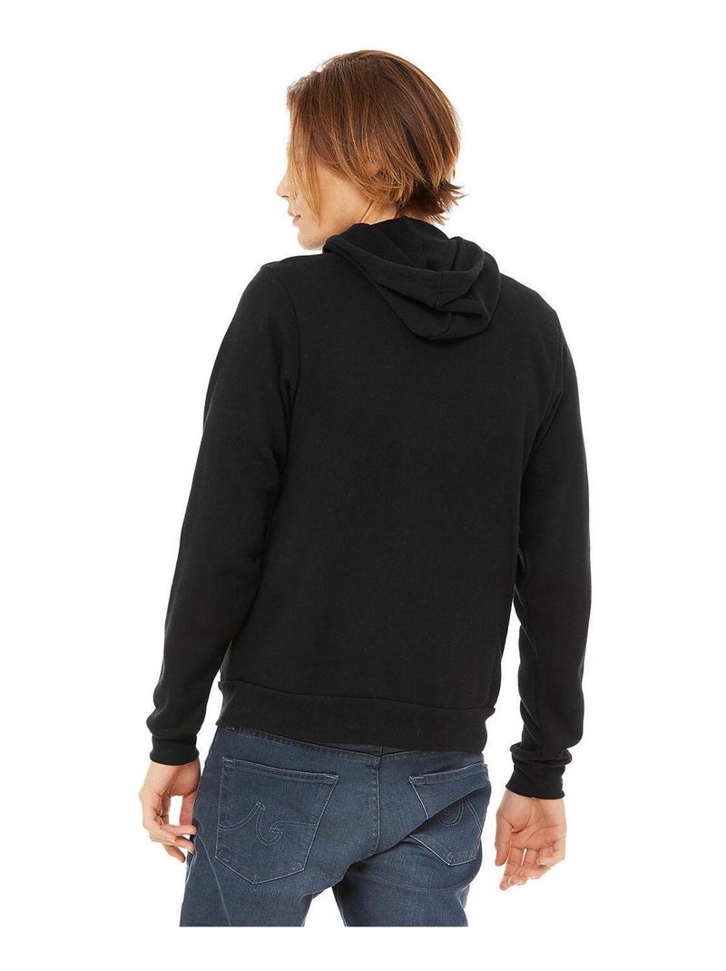 Bella + Canvas - Sweatshirt polaire à capuche Noir - Kiabi