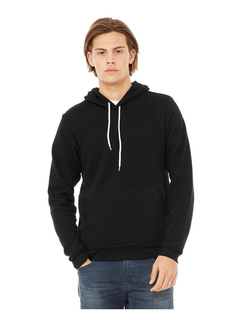 Bella + Canvas - Sweatshirt polaire à capuche Noir - Kiabi