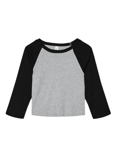 Bella + Canvas - T-shirt manches ¾ - Kiabi