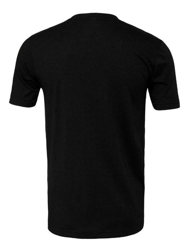 Bella + Canvas - T-shirt manches courtes motif/style Chiné Noir ébène - Kiabi