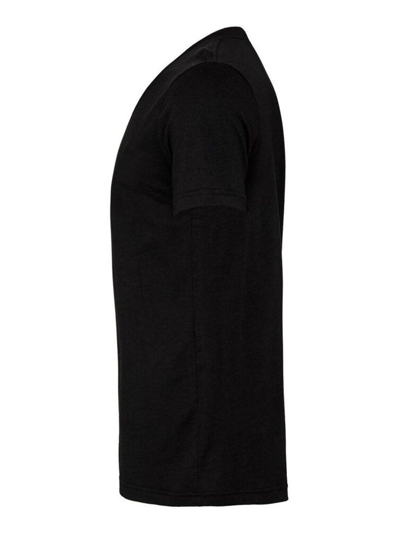 Bella + Canvas - T-shirt manches courtes motif/style Chiné Noir ébène - Kiabi