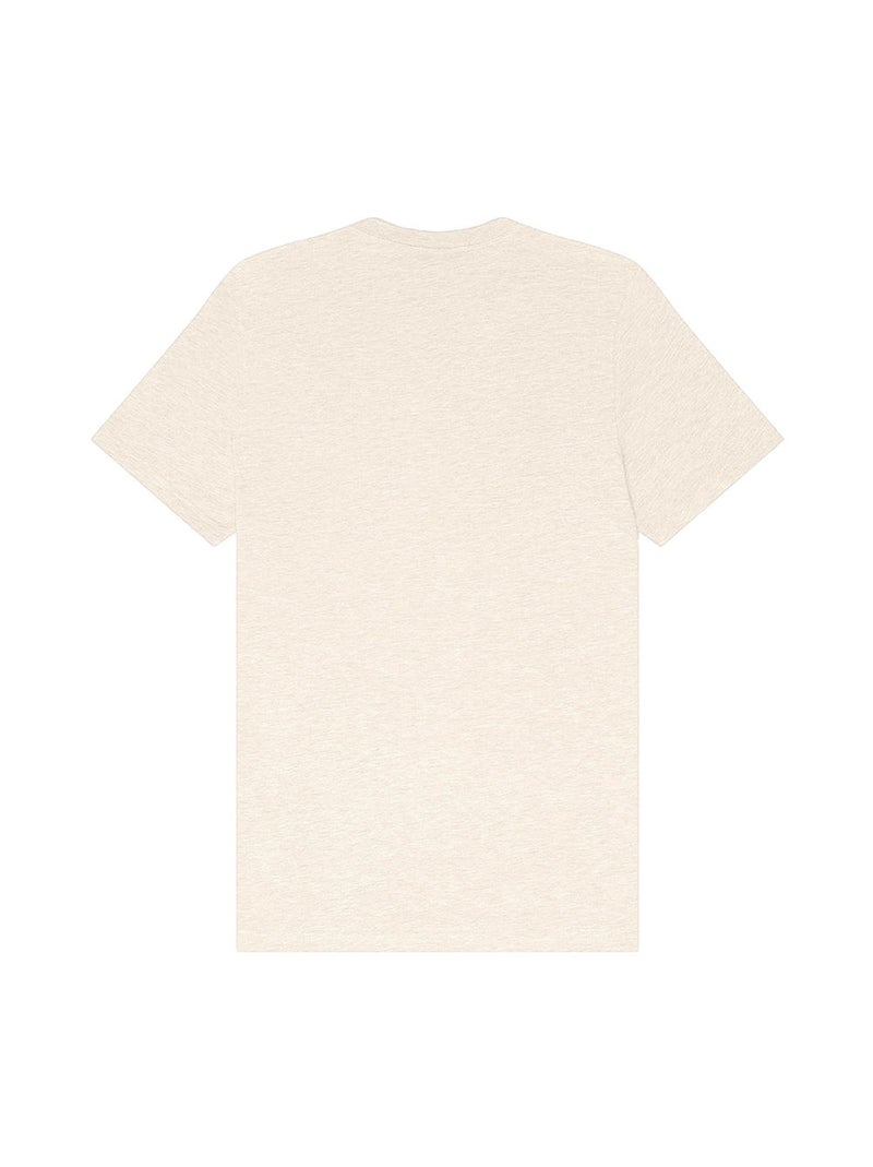 Bella + Canvas - T-shirt motif/style Chiné Blanc Beige - Kiabi