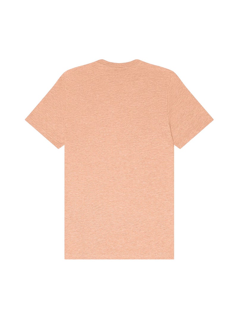 Bella + Canvas - T-shirt motif/style Chiné Blanc Rose - Kiabi