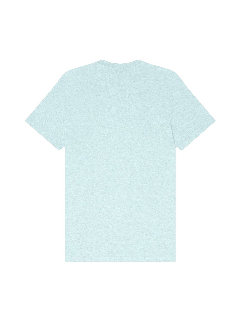 Bella + Canvas - T-shirt motif/style Chiné Bleu clair - Kiabi
