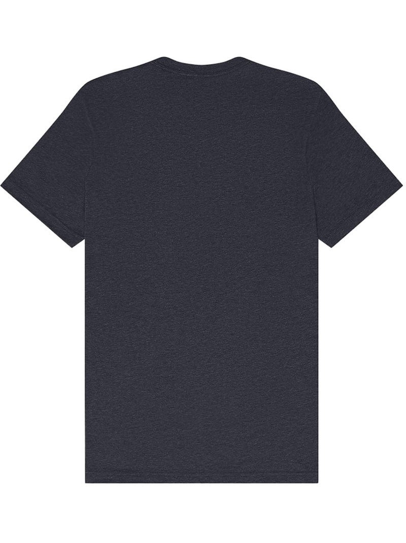 Bella + Canvas - T-shirt motif/style Chiné Bleu marine - Kiabi