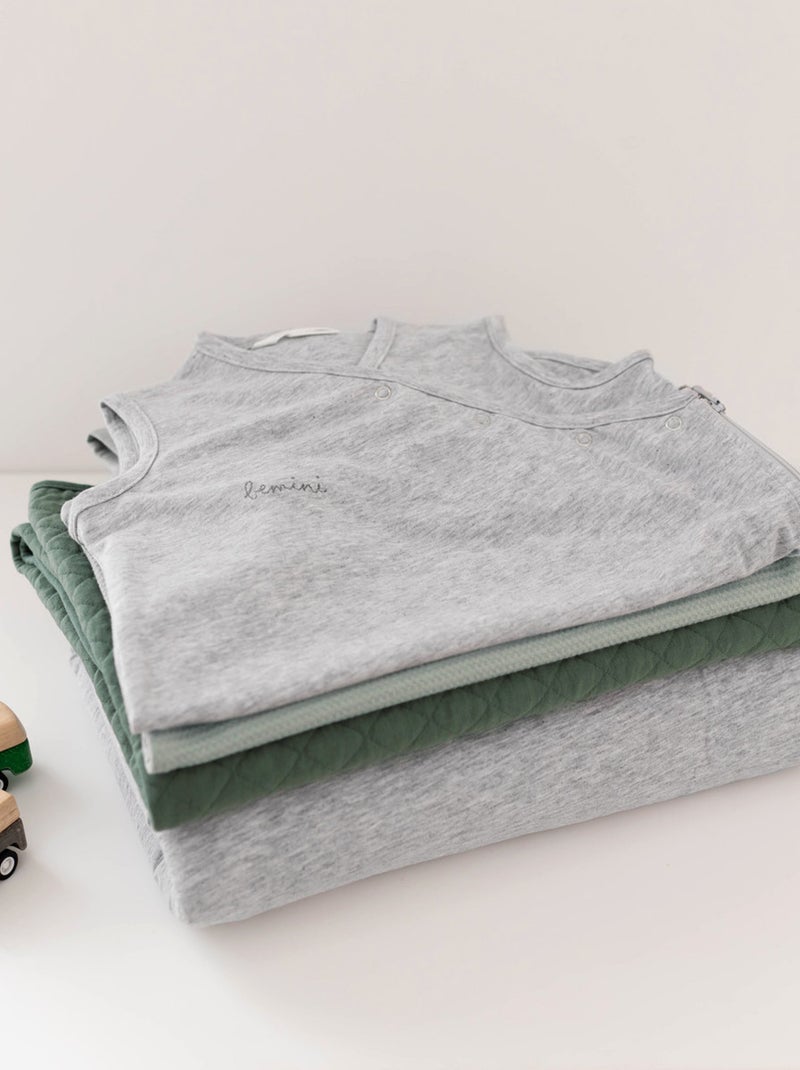 Bemini Couverture Pady jersey et jersey Gris chiné - Kiabi