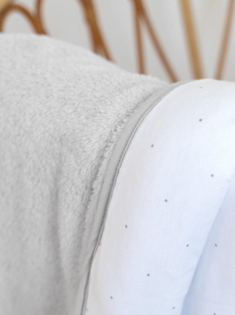 Bemini Couverture Pady jersey et softy Gris Blanc Gris - Kiabi