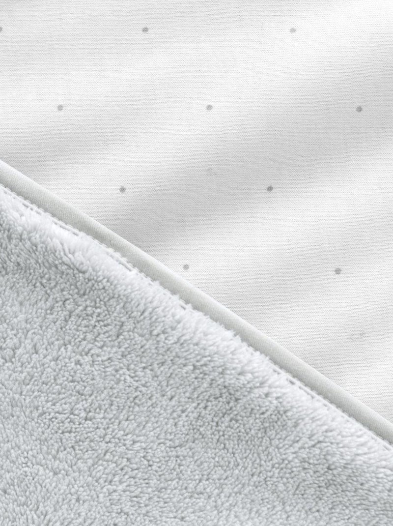 Bemini Couverture Pady jersey et softy Gris Blanc Gris - Kiabi