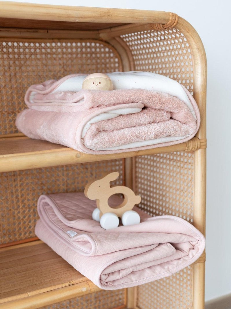 Bemini Couverture Pady jersey et softy Rose clair - Kiabi
