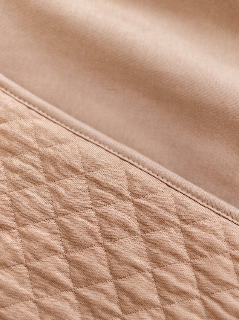 Bemini Couverture Pady quilted et jersey Beige - Kiabi