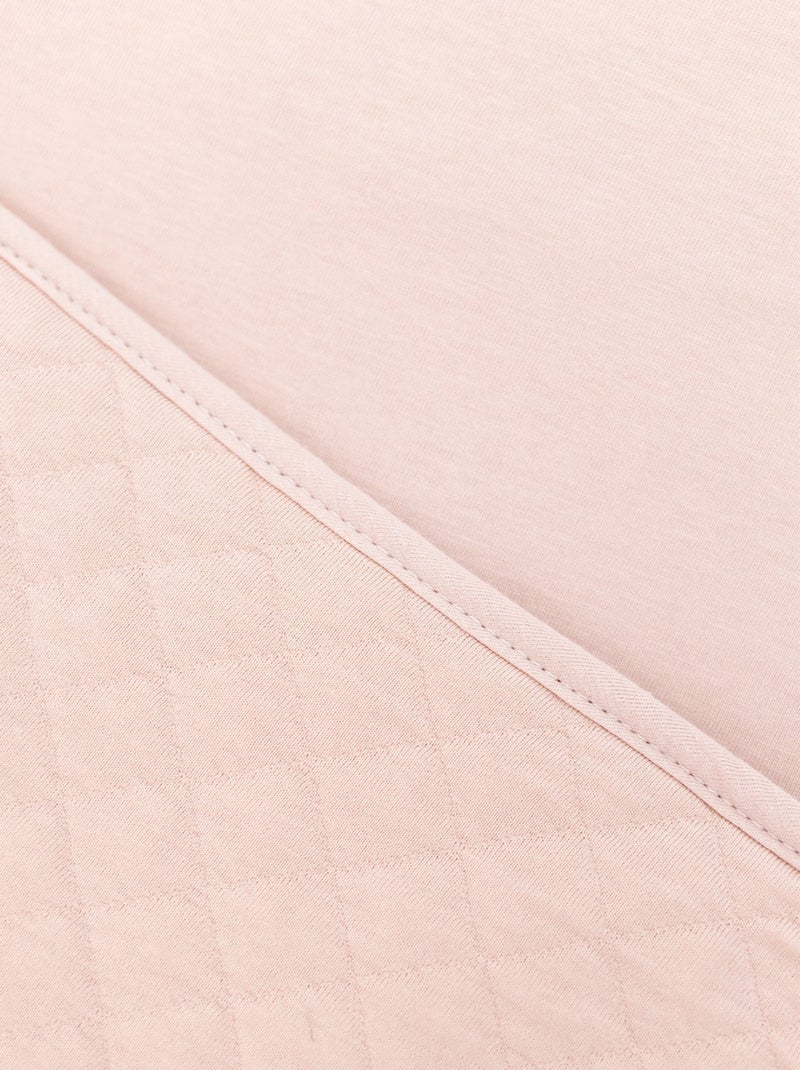 Bemini Couverture Pady quilted et jersey Rose clair - Kiabi