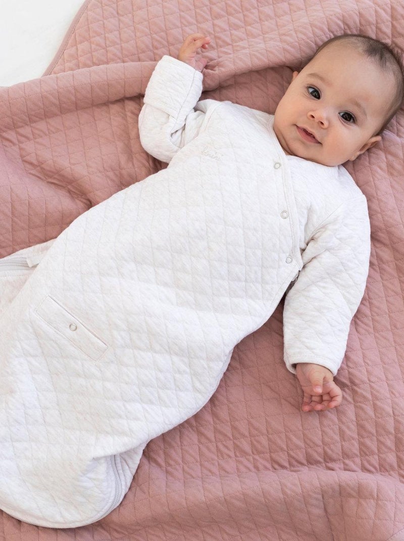 Bemini Couverture Pady quilted et jersey Rose foncé - Kiabi