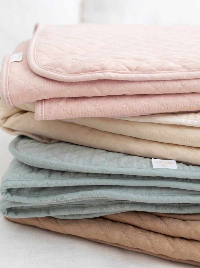 Bemini Couverture Pady quilted et jersey Vert chèvrefeuille - Kiabi