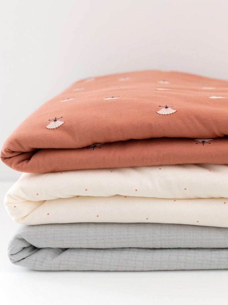 Bemini Couverture Pady tetra jersey et jersey Gris - Kiabi