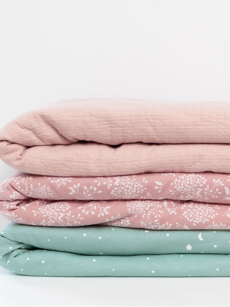 Bemini Couverture Pady tetra jersey et jersey Rose clair - Kiabi