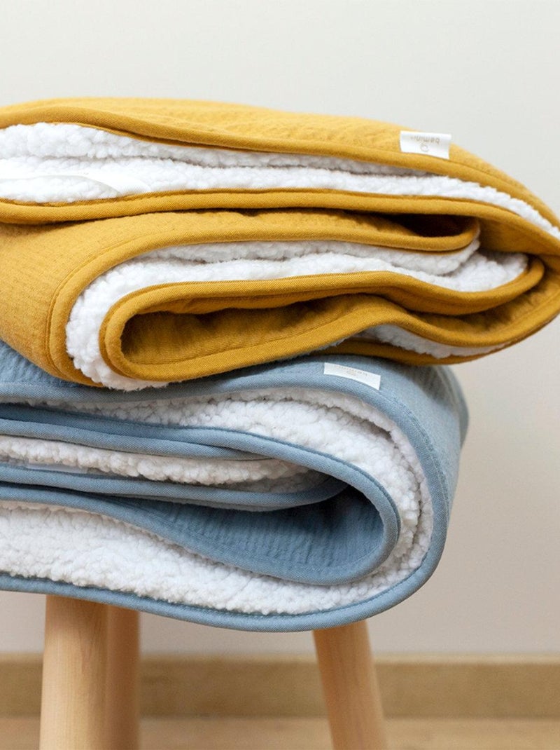 Bemini Couverture Pady tetra jersey et teddy Doré/or - Kiabi