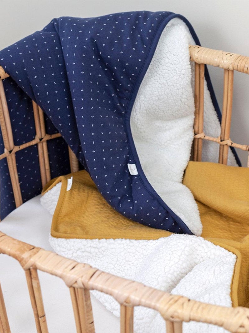 Bemini Couverture Pady tetra jersey et teddy Doré/or - Kiabi