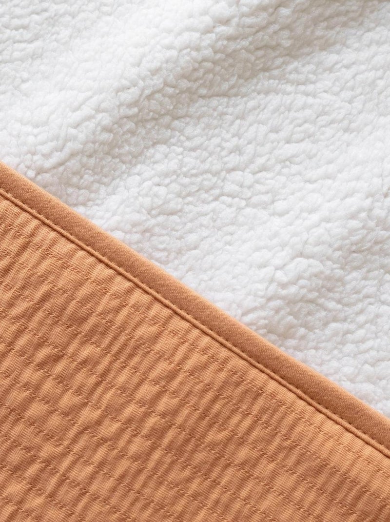 Bemini Couverture Pady tetra jersey et teddy Jaune clair - Kiabi