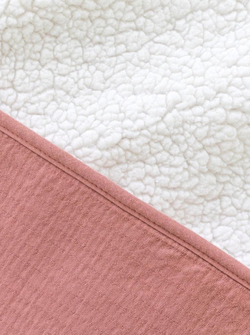 Bemini Couverture Pady tetra jersey et teddy Parme - Kiabi