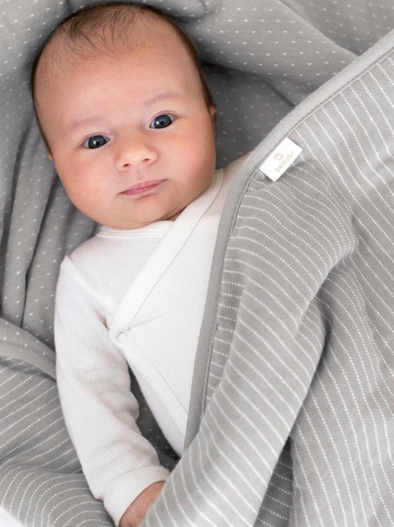 Bemini Couverture Pady twin jersey et twin jersey Gris clair - Kiabi