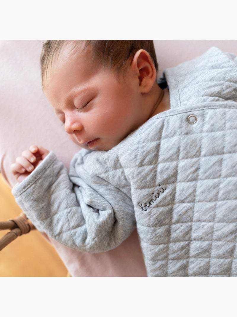 Bemini Gigoteuse avec moufles Matelassé confort Gris chiné - Kiabi