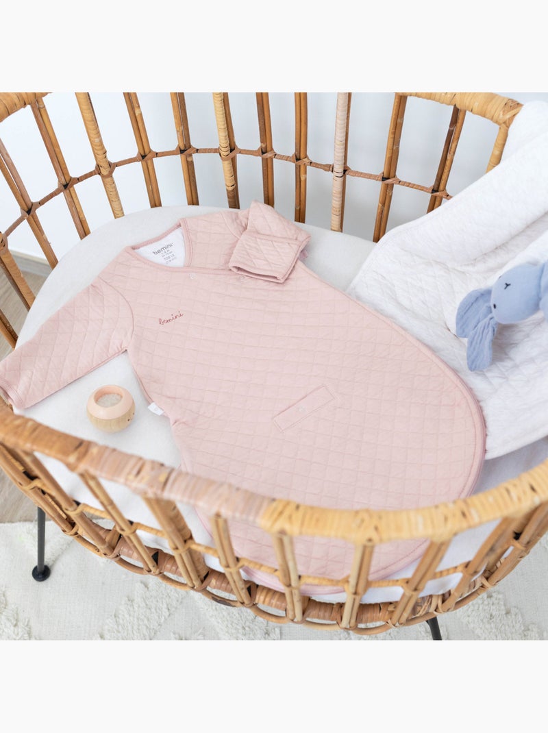 Bemini Gigoteuse avec moufles Matelassé confort Rose clair - Kiabi