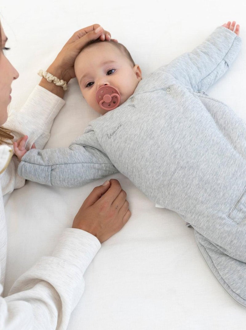 Bemini Gigoteuse avec moufles Pady jersey et jersey Gris chiné - Kiabi