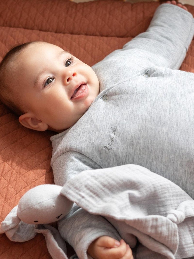 Bemini Gigoteuse avec moufles Pady jersey et jersey Gris chiné - Kiabi