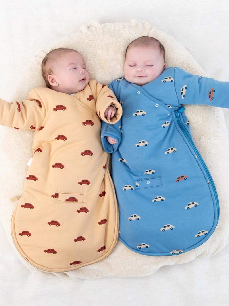 Bemini Gigoteuse avec moufles Pady jersey et jersey Turquoise - Kiabi