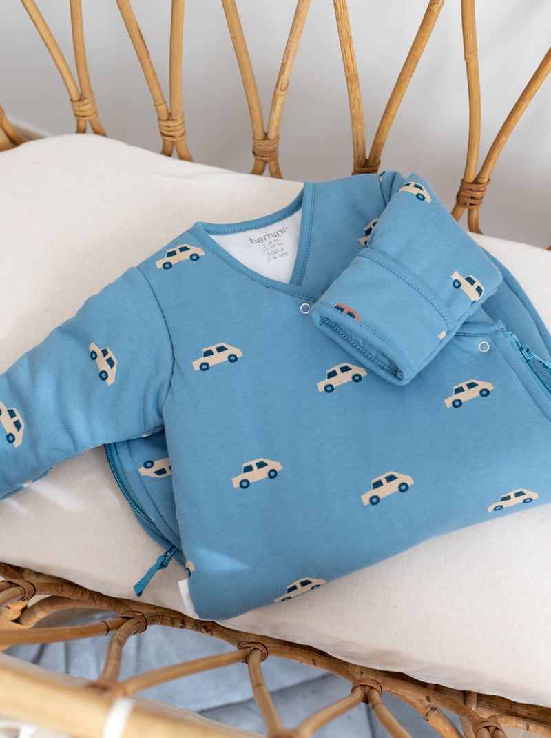 Bemini Gigoteuse avec moufles Pady jersey et jersey Turquoise - Kiabi