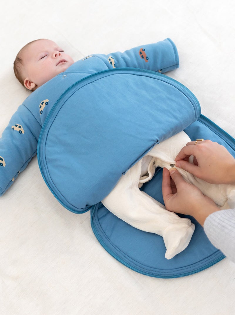 Bemini Gigoteuse avec moufles Pady jersey et jersey Turquoise - Kiabi