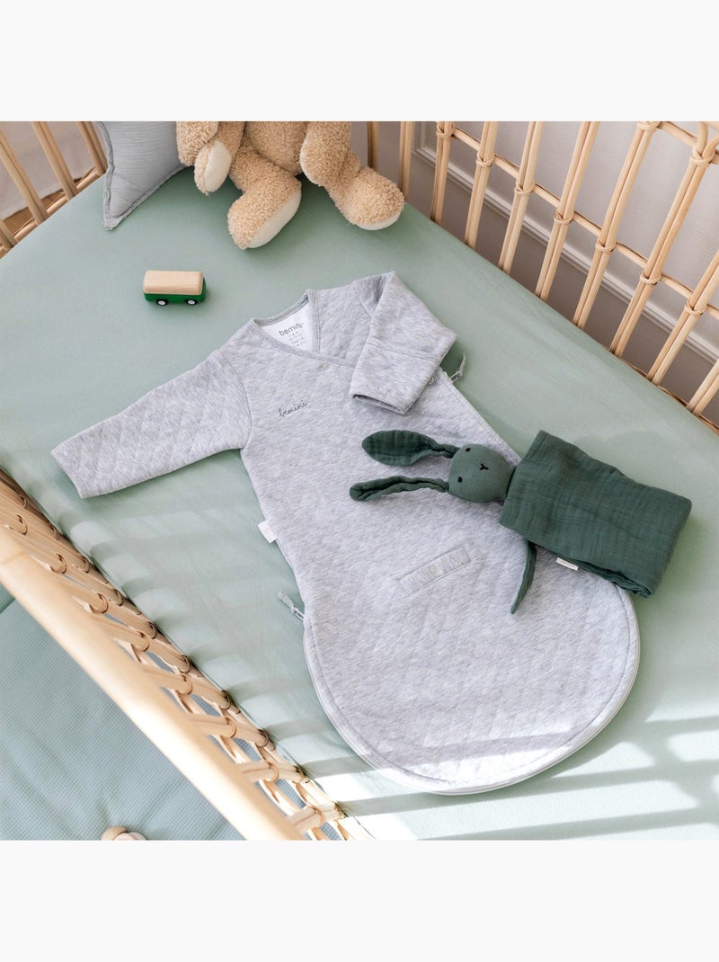 Bemini Gigoteuse avec moufles Pady quilted Gris chiné - Kiabi
