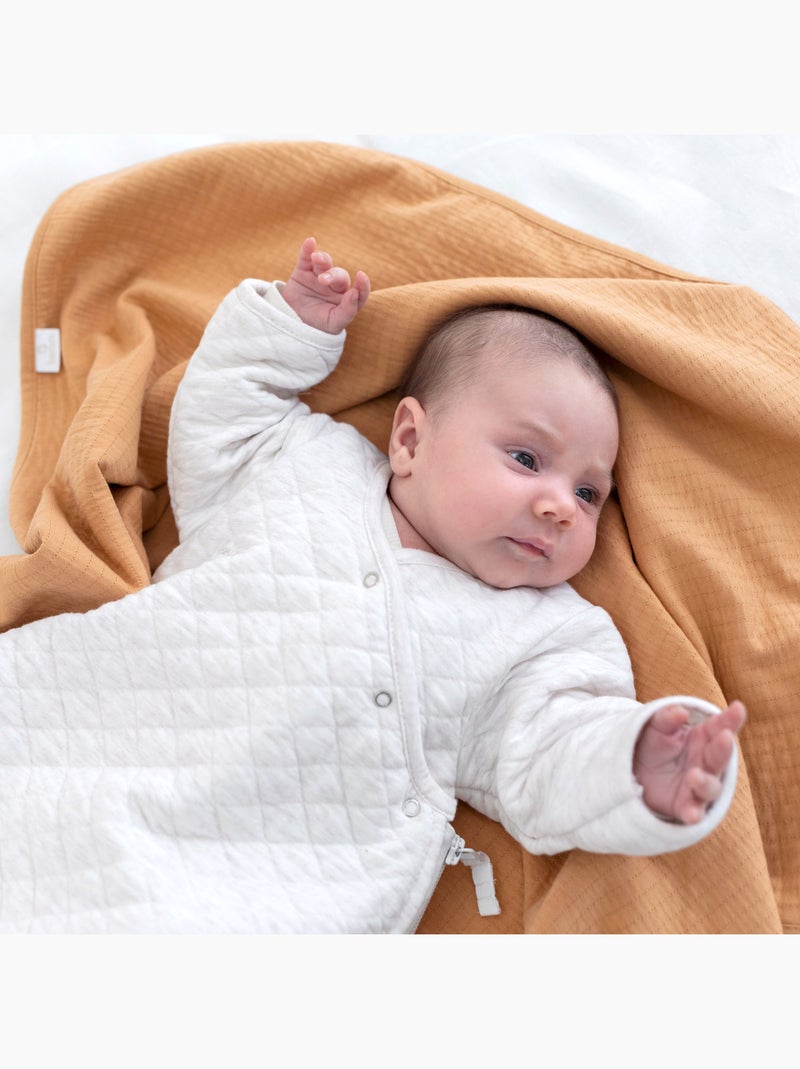 Bemini Gigoteuse avec moufles Pady quilted jersey Beige chiné - Kiabi