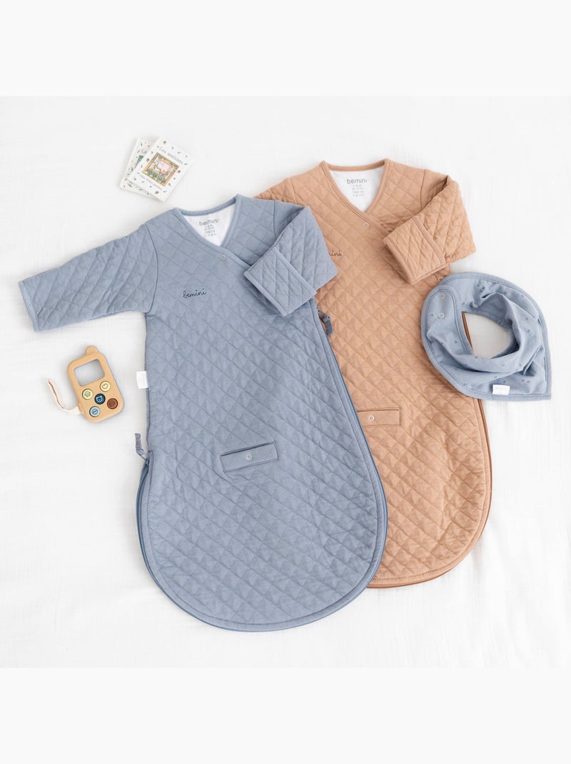 Bemini Gigoteuse avec moufles Pady quilted jersey Beige foncé - Kiabi