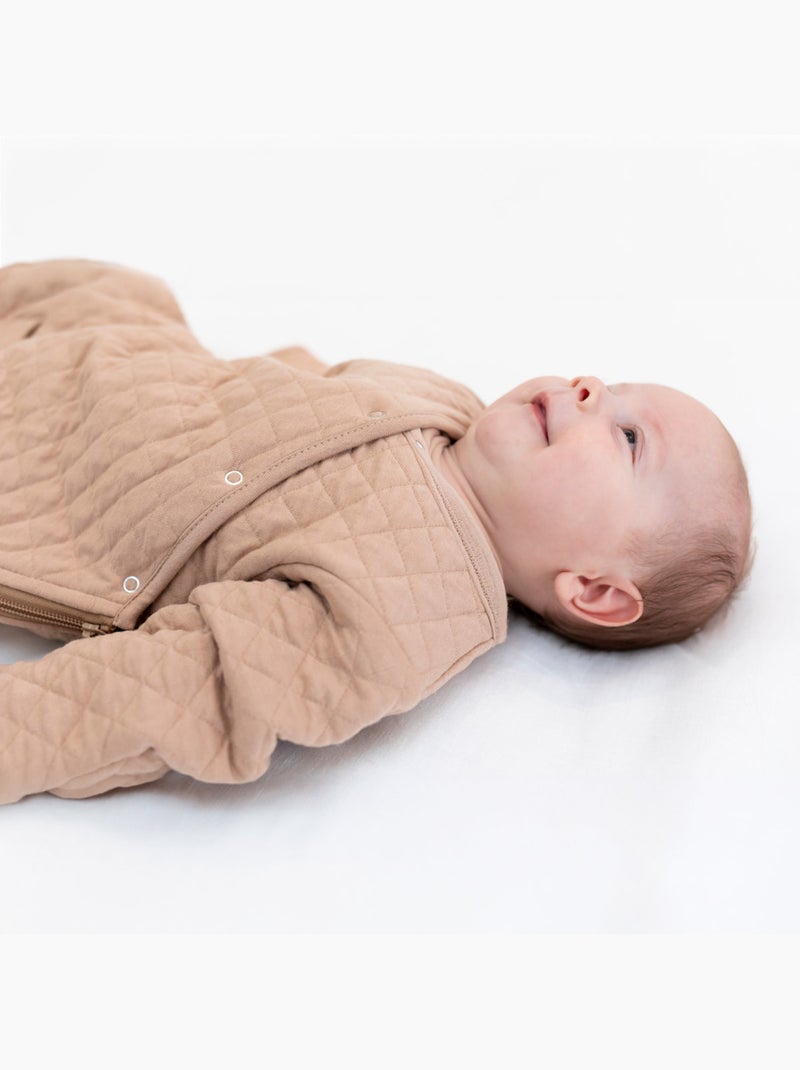 Bemini Gigoteuse avec moufles Pady quilted jersey Beige foncé - Kiabi