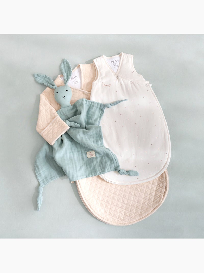 Bemini Gigoteuse avec moufles Pady quilted jersey Crème - Kiabi