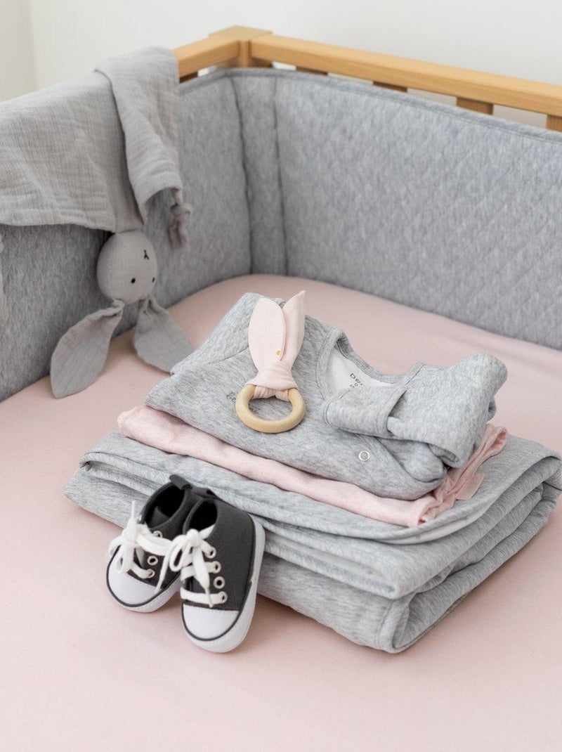 Bemini Gigoteuse avec moufles Pady quilted jersey Gris chiné - Kiabi